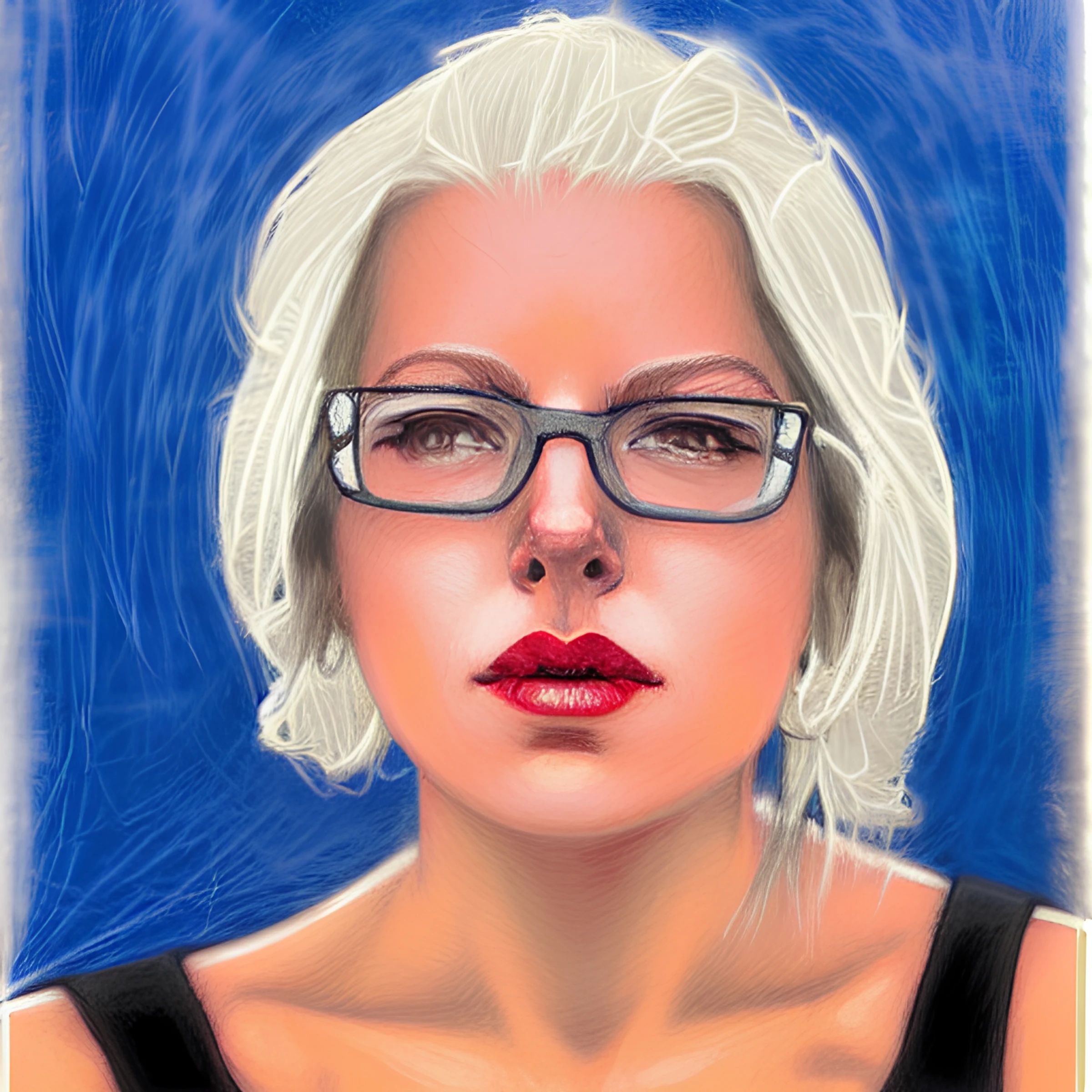 Woman Looking In Amazement Face Clearly Visible Blank And White Artwork Graffiti By Banksy On A W 320298575